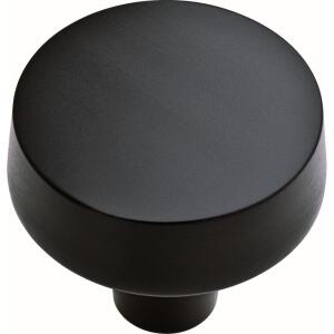 LibertySoft Modern 1-3/8 in. (35 mm) Modern Matte Black Round Cabinet Knob (P34942-FB-C0)