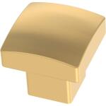 LibertySimply Geometric 1-1/8 in. (29 mm) Modern Gold Square Cabinet Knob (P38521C-117-CP0)