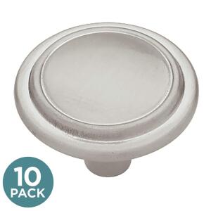 Liberty10-Pack Top Ring 1-1/4 in. (31 mm) Classic Satin Nickel Round Cabinet Knobs (P40052-SN-U10)