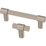 LibertyFluted 1-1/4 in. (32 mm) Satin Nickel T-Knob Cabinet Knob (P48654C-SN-C0)