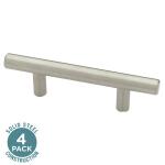 LibertySolid Bar 3 in. (76 mm) Stainless Steel Cabinet Drawer Bar Pulls (4-Pack) (P13456L-SS-U10)