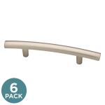 Liberty6-Pack Arched 3 in. (76 mm) Modern Satin Nickel Cabinet Drawer Bar Pulls (P22667C-SN-U60)