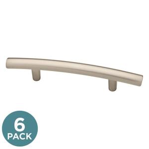 Liberty6-Pack Arched 3 in. (76 mm) Modern Satin Nickel Cabinet Drawer Bar Pulls (P22667C-SN-U60)