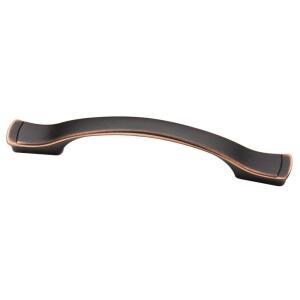 LibertyStep Edge 4 in. (102 mm) Classic Bronze with Copper Highlights Cabinet Drawer Pull (P25965C-VBC-C0)