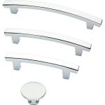 LibertyPierce 4 in. (102 mm) Modern Polished Chrome Cabinet Drawer Pull (P29615C-PC-CP0)