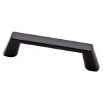 LibertySoft Modern 3-3/4 in. (96 mm) Modern Matte Black Square Cabinet Drawer Pull (P34937C-FB-CP0)