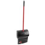 Libman 12 in. x 36 in. High Power Lobby Dustpan with Handle & Closed Lid (916)