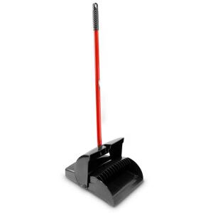 Libman 12 in. x 36 in. High Power Lobby Dustpan with Handle & Closed Lid (916)