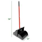 Libman 12 in. x 36 in. High Power Lobby Dustpan with Handle & Closed Lid (916)