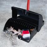 Libman 12 in. x 36 in. High Power Lobby Dustpan with Handle & Closed Lid (916)