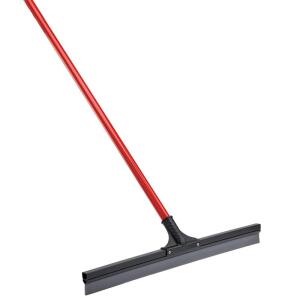 Libman 24 in. High Power Multi-Surface PVC Rubber Floor Squeegee with 60 in. Steel Handle (515)