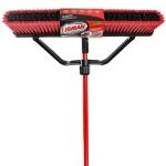 Libman 24 in. High Power Heavy-Duty Multi-Surface Push Broom with Steel Handle and Brace (1230)