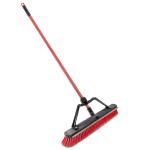 Libman 24 in. High Power Heavy-Duty Multi-Surface Push Broom with Steel Handle and Brace (1230)