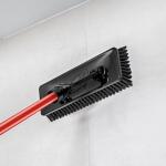 Libman 13.5-inch Extra-Large Heavy-Duty Floor Scrub Brush with Swiveling Head and Steel Handle (1576)