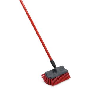 Libman 60 in. High Power Dual Surface Floor Scrub Brush with Steel Handle (532)