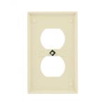 Leviton1-Gang Light Almond Duplex Outlet/Receptacle Plastic Standard Wall Plate (1-Pack) - R56-78003-00T