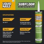 Liquid NailsSubfloor and Deck 28 oz. Tan Low VOC Construction Adhesive (LNP-902)