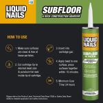 Liquid NailsSubfloor and Deck 10 oz. Tan Low VOC Construction Adhesive (LN-902)