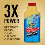 Liquid-Plumr Industrial Strength Urgent Clear Drain Cleaner and Clog Remover, 17 oz. (4460031678)