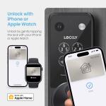 Lockly Vision 2K Video Zeno Matte Black Deadbolt Wi-Fi Doorbell Smart Lock 