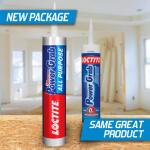 LoctitePower Grab All Purpose Instant Grab 9 oz. Latex Construction Adhesive White Cartridge (each) (2022554)