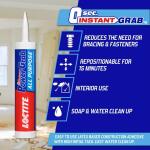 LoctitePower Grab All Purpose Instant Grab 9 oz. Latex Construction Adhesive White Cartridge (each) (2022554)