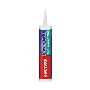 LoctitePower Grab Tub Surrounds Instant Grab 9 oz. Latex Construction Adhesive White Cartridge (each) (2546759)