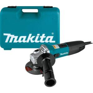 Makita 6 Amp Corded 4 in. Lightweight Angle Grinder with Grinding Wheel, Wheel Guard Side Handle Hard Case (GA4030K)