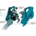 Makita(XBU02PT) 120 MPH 473 CFM 18-Volt X2 LXT (36-Volt) Lithium-Ion Brushless Cordless Leaf Blower Kit with 2 Batteries 5.0Ah and Charger