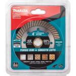 MakitaTurbo Rim Diamond Blade for General Purpose 4 in. 