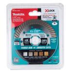 MakitaX-LOCK 4-1/2 in. Turbo Rim Diamond Blade for Masonry Cutting (E-07216)