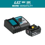 Makita18V 4.0Ah LXT Lithium-Ion High Capacity Battery Pack with Fuel Gauge and Charger Starter Kit