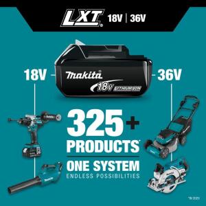 Makita 18V 4.0Ah LXT Lithium-Ion High Capacity Battery Pack with Fuel Gauge and Charger Starter Kit