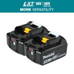 Makita 18V LXT Lithium-Ion 5.0 Ah High Capacity Battery Pack with LED Charge Level Indicator (2-Pack)