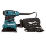 Makita 2 Amp Corded 1/4 Sheet Finishing Sander with 60G Paper, 100G Paper, 150G Paper, Dust Bag and Punch Plate (BO4556)