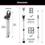 Master LockAdjustable Hinged and Sliding Door Security Bar (Extends 25.5 to 43.5 in.) (270D)