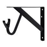 EverbiltMatte Black Heavy-Duty Shelf and Rod Bracket (EH-HDUSHB-001)