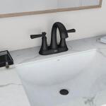 American Standard Matte BlackRumson 4 in. Centerset 2-Handle Bathroom Faucet