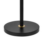 Hampton Bay 65 in. Alderston Adjustable Standard Floor Lamp in Matte Black and Antique Brass