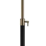 Hampton Bay 65 in. Alderston Adjustable Standard Floor Lamp in Matte Black and Antique Brass