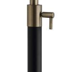 Hampton Bay 26 in. Alderston Matte Black and Antique Brass Adjustable Table Lamp