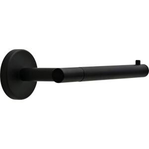 Delta Lyndall Wall Mount Single Post Toilet Paper Holder Bath Hardware Accessory in Matte Black