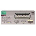 Feit Electric Katalyst 60-Watt 5-Light Matte Black Modern LED Chandelier with Adjustable CCT and 3 Light Modes (CHD345CCTNLBK)