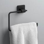 Franklin Brass Maxted 3-Piece Bathroom Hardware Set 24 inch Towel Bar, Toilet Paper Holder, Towel Ring, Matte Black