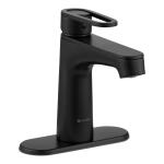 Glacier Bay Kendrick Single Hole Single-Handle Bathroom Faucet in Matte Black (HD67095W-6310H)