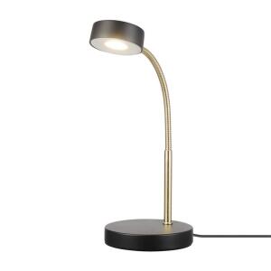 Hampton Bay 15 in. Matte Black LED Lamp with Adjustable Lamp Head (61000036)