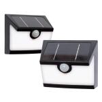 Hampton Bay 300 Lumens Connected Black Motion Sensing LED Outdoor Solar Deck Light 2-Pack (LS-201B-SOPL-2)