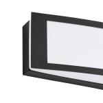 Hampton Bay Woodbury 24.6 in. 1-Light Matte Black Integrated LED Bathroom Vanity Light Bar with Frosted Acrylic Shade (IQP1301LX-07/BK)