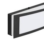 Hampton BayWoodbury 24.6 in. 1-Light Matte Black Integrated LED Bathroom Vanity Light Bar with Frosted Acrylic Shade (IQP1301LX-07/BK)