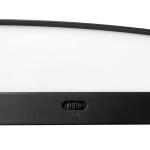 Hampton Bay Woodbury 24.6 in. 1-Light Matte Black Integrated LED Bathroom Vanity Light Bar with Frosted Acrylic Shade (IQP1301LX-07/BK)